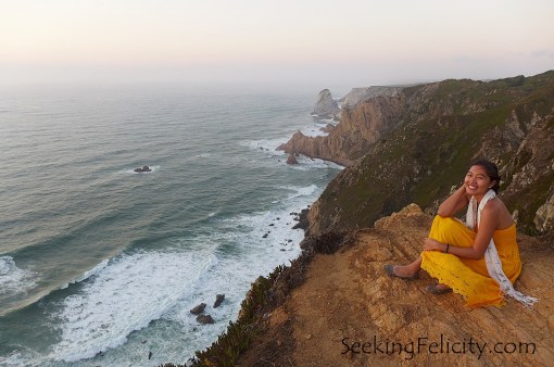 Trying not to let the strong wind and cold temperature get in the way of a nice picture! ;)