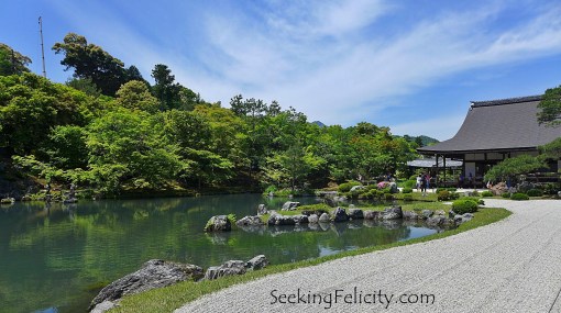 Inside Tenryū-ji's garden in Arashiyama